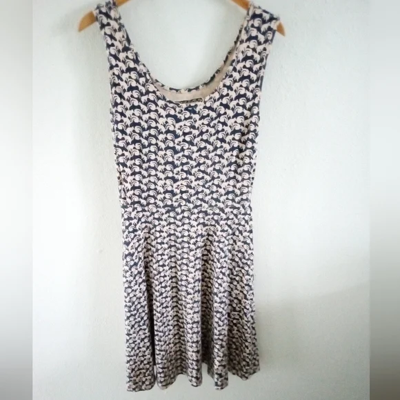 EFFIE'S HEART Squirrel Print Cotton Sun Dress | M - Picture 2 of 6